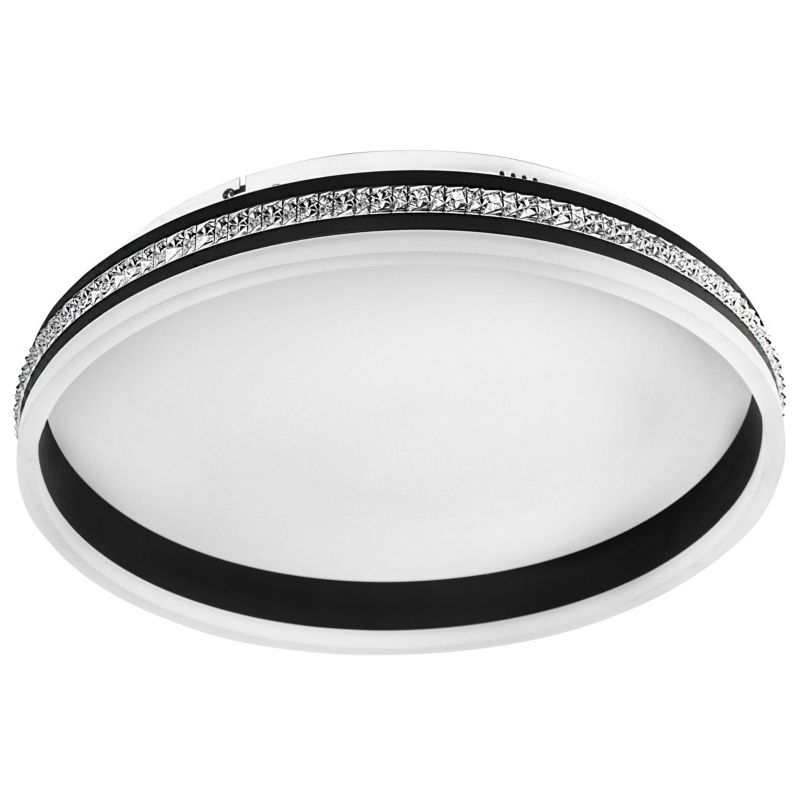 Żyrandol plafon LED XUDO 48W 50cm Biały neutralny 4000K 1900lm Czarny 1 szt.