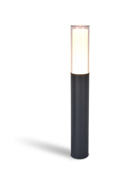 Lampa ogrodowa stojąca Lutec Dropa antracytowo-biała LED 9.5W 2600K-6000K 500lm IP44 wym: 59 x 8,2 x 8,2 cm aluminium - 1 szt.
