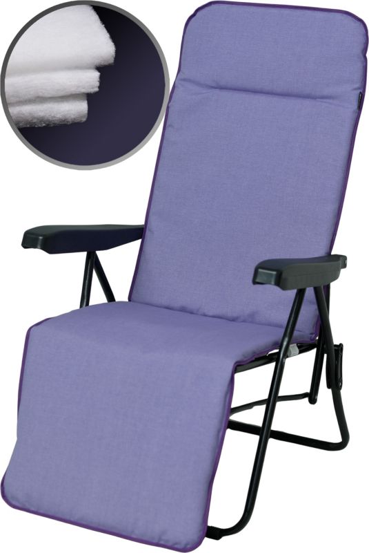 Poduszka AMPO ogrodowa na leżak ogrodowy fioletowa 1 szt.