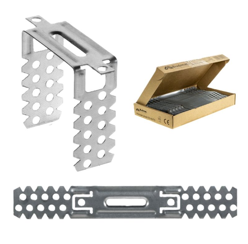 Wieszaki płaskie ES Budmat 60/75 grubość 0,8 mm 100szt
