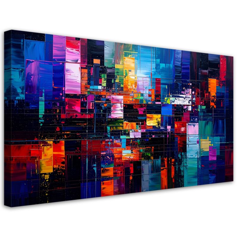 Obraz do sypialni salonu biura Feeby Nowoczesna Kolorowa Abstrakcja 120x60cm 1szt