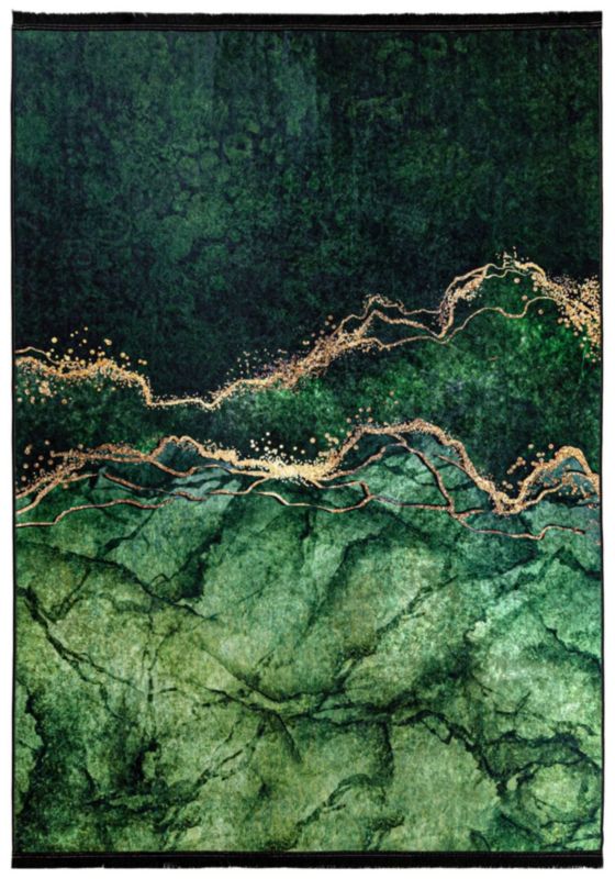 Dywan Glamour Toscana 44201 Mazovia 140 x 200 cm butelkowa zieleń 1 szt.