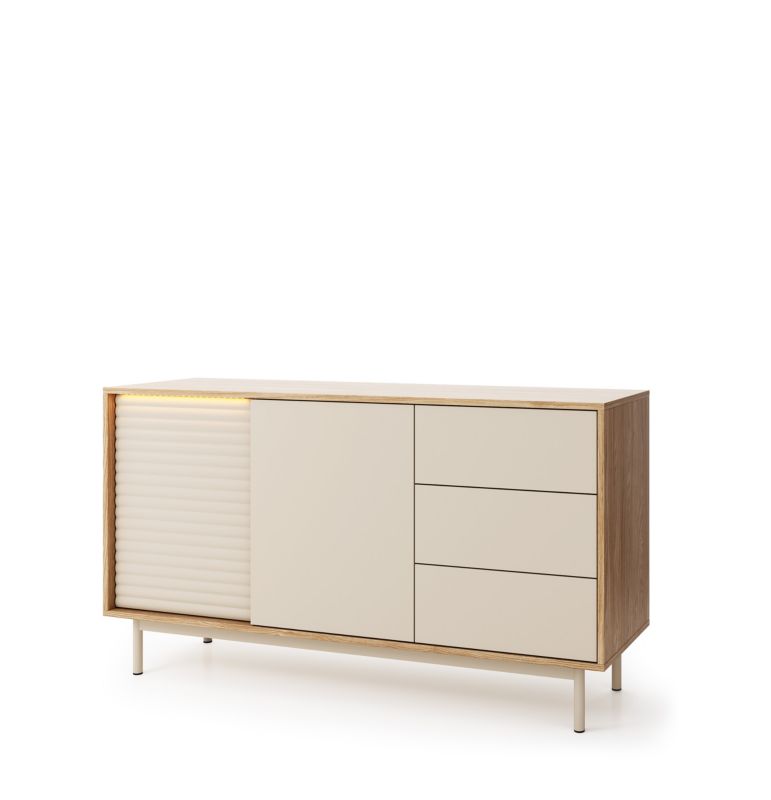 Komoda RTV MINIO go for it LITA 3 dąb olejowany/kaszmir 1 szt.