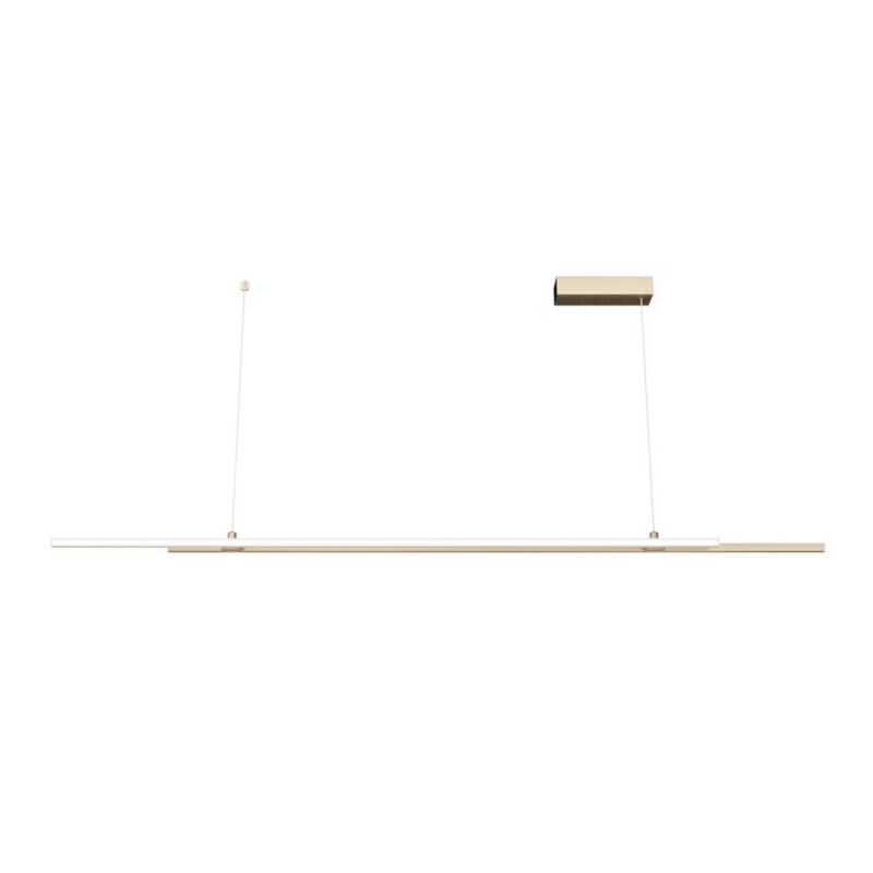 Lampa wisząca Maytoni Halo mosiężno-złota wym: 120 x 6 x 150 cm wbudowany LED 48W 1 szt.