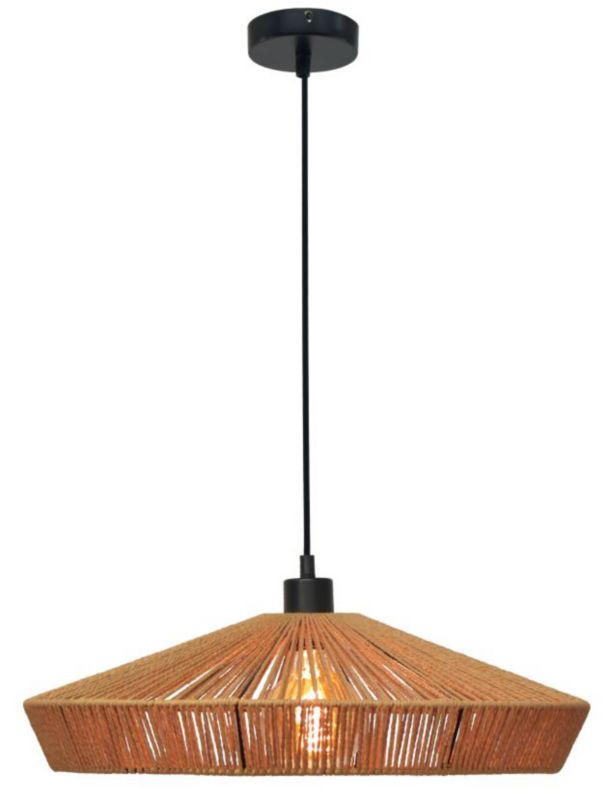 Lampa wisząca Lucide Yunkai 5691 jasne drewno boho 1xE27 x 60W 1 szt.