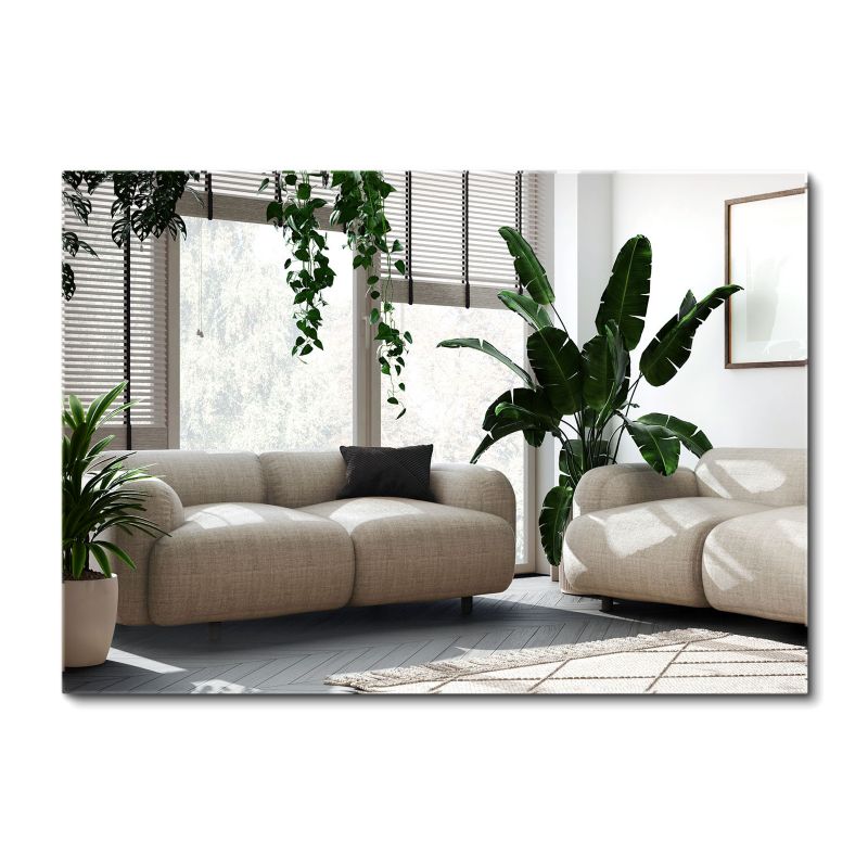 Duże Lustro Ścienne Wallfluent 100 cm x 70 cm Prostokątne 1 szt.