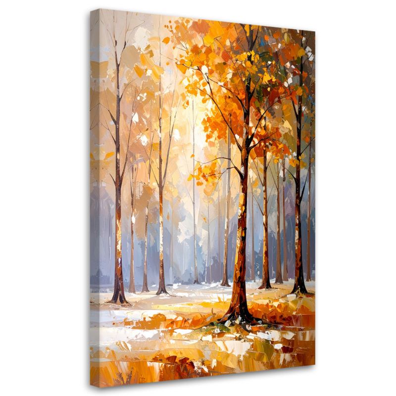 Obraz do salonu sypialni Feeby Krajobraz Drzewa Las Natura 60x90cm 1szt