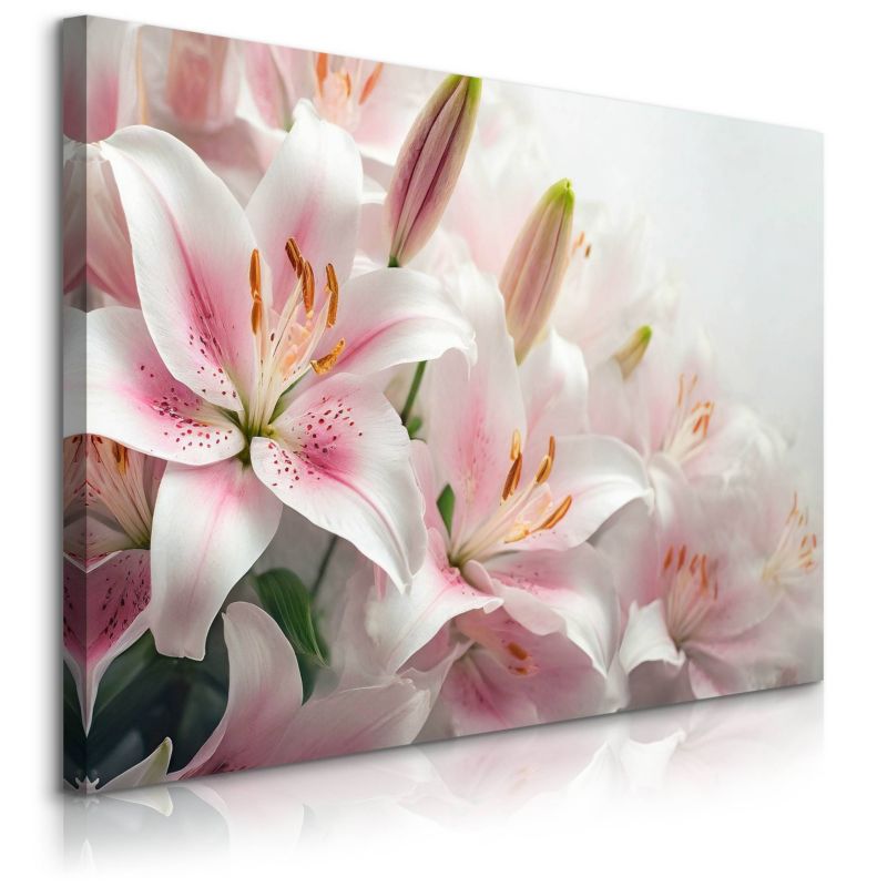 Obraz Muralo Do Salonu Sypialni Lilie Kwiaty Abstrakcja Natura 30x20 cm 1 szt.