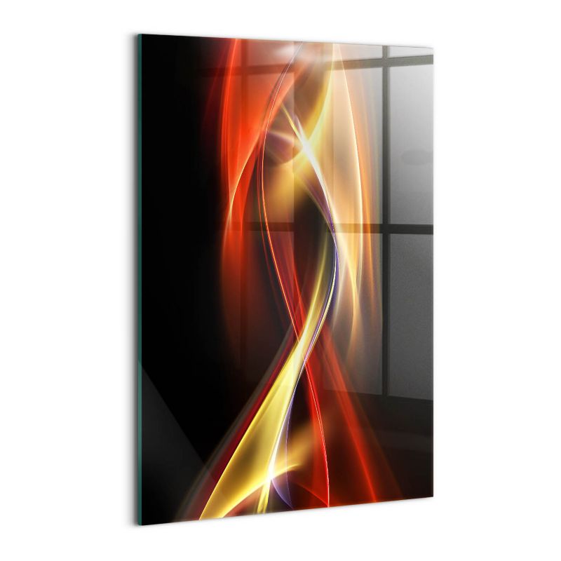 Obraz Szklany Wallfluent 40x60 cm Abstrakcja dym i światło 1 szt.