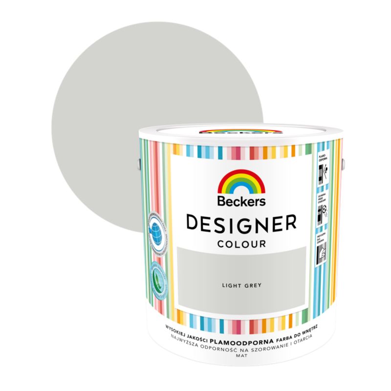 Farba kolorowa Beckers Designer light grey 2,5 l