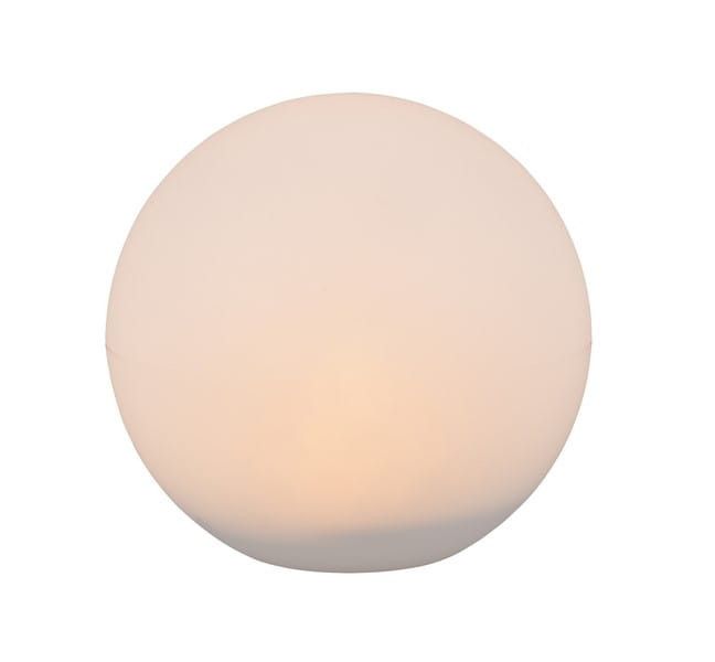 Kula ogrodowa RL Melo biała LED 1W 3000K 30lm solarna IP44 wym: 28,2 x 30 x 30 cm tworzywo sztuczne - 1 szt.