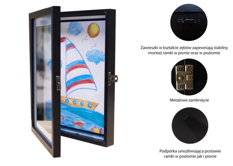 Ramka BD art Van Gogh A4 21x29,7 cm stojąca i wisząca z passe-partout niebieska 1 szt.