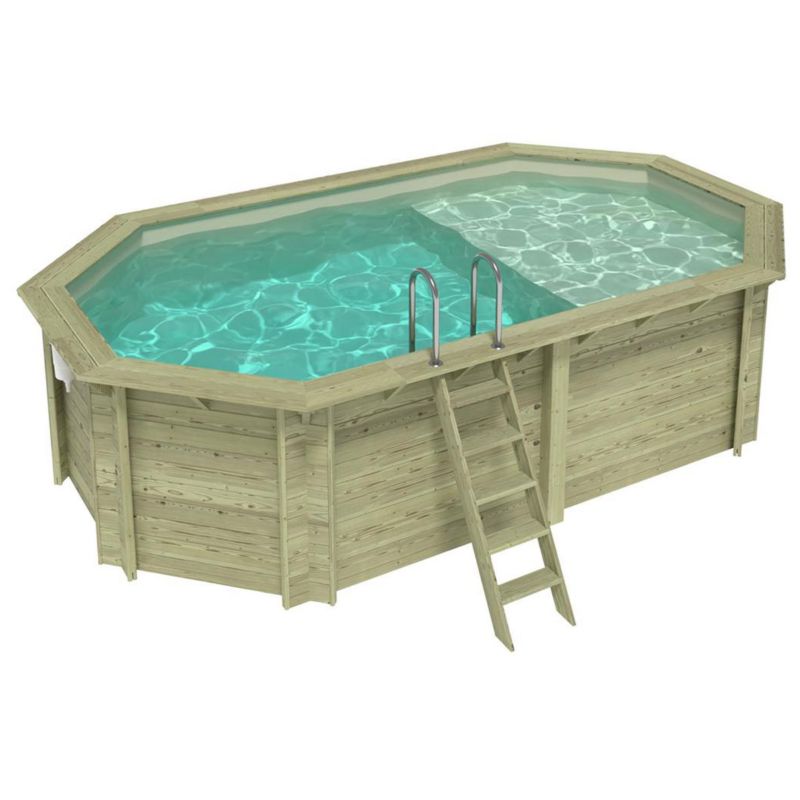 Basen NEMO ALTANKA 5.79 x 3.49 - H.1.45 m z plażą, piaskowy, ze wspornikami przykręcanymi do betonu, BAS7304OSPL3+PLA304, 1szt.