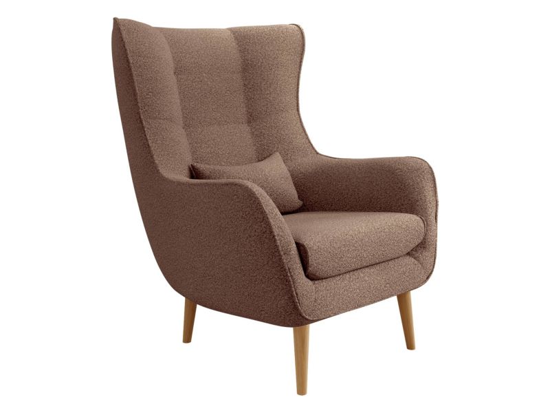 Fotel MIRJAN 24 Estjano Boucle czekoladowy 1 szt.