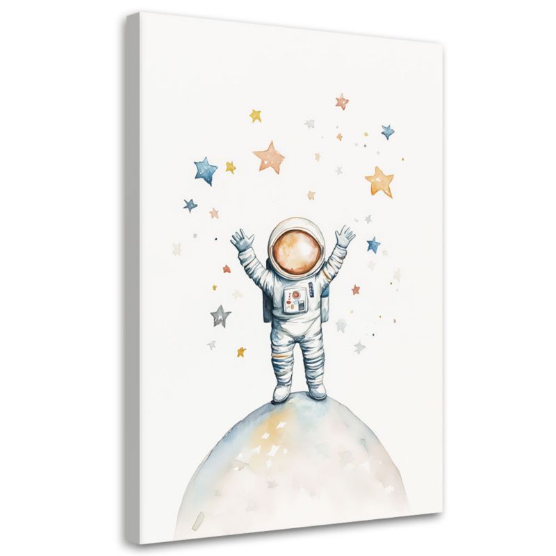Obraz do pokoju dziecka Feeby Astronauta Gwiazdy Boho 70x100cm 1szt