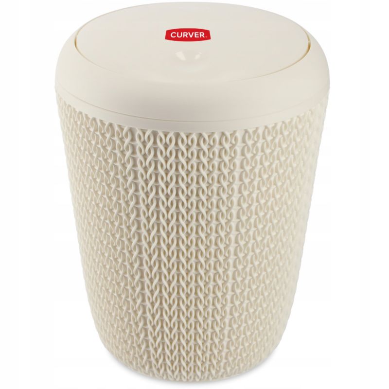 Kosz na śmieci Curver Knit 7L beżowy 1 szt.