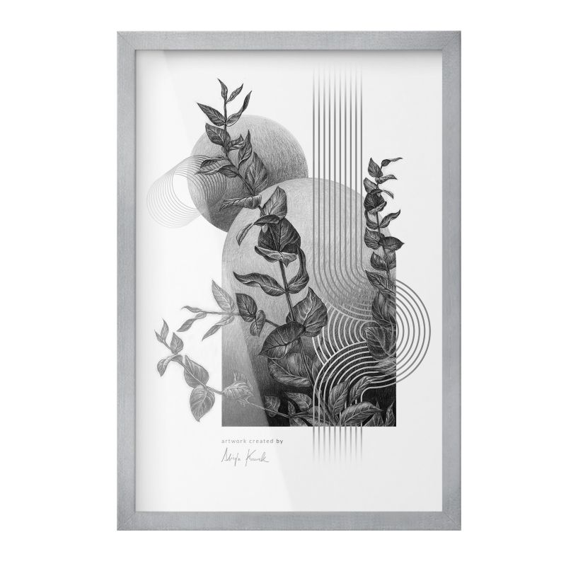 Antyrama ArtPrintCave 40x60 cm Srebrna ramka Elegancka 1szt.