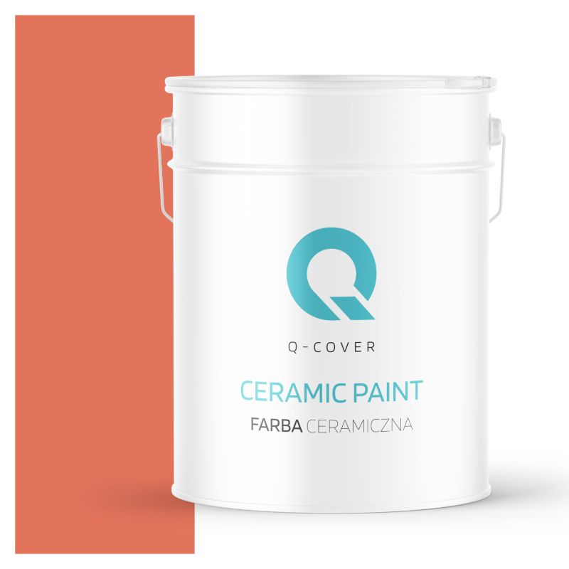 Farba Ceramiczna Do Ścian i Sufitów Q-Cover Pąsowy H6029 Głęboki Mat 10L