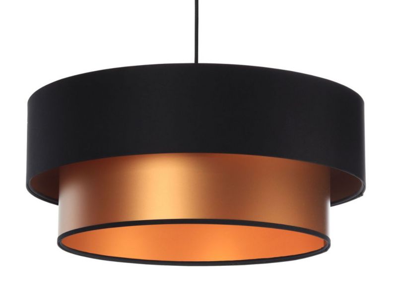 Lampa Bps Koncept wisząca DOUBLE BLACK 40 miedziana/czarna 1 szt