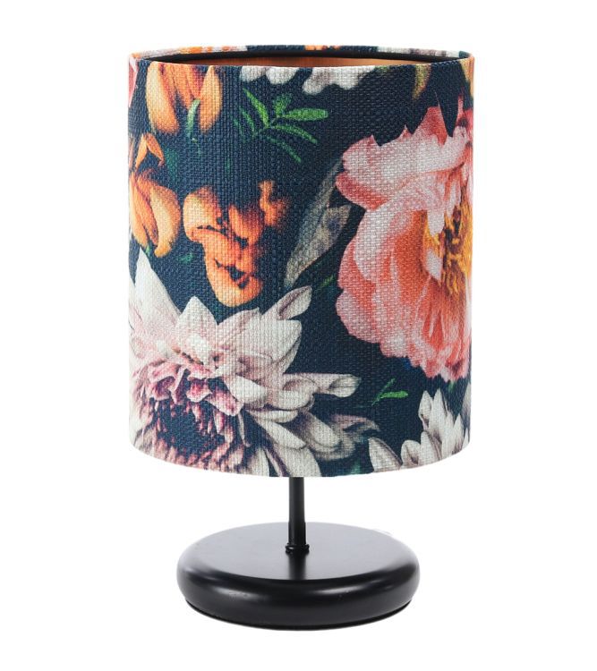 Lampa Bps Koncept stołowa FLORAL-C wielokolorowa/miedziana 1 szt