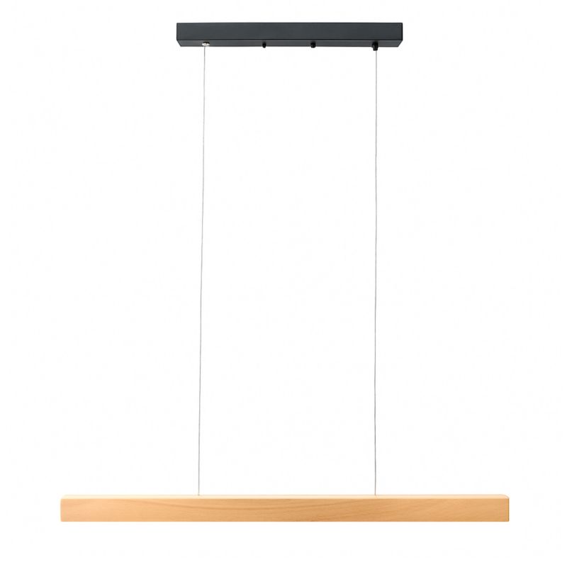 Lampa liniowa LED SMD MasterLED Presto 24W 90 cm neutralna biel 4000K czarna + drewno 1 szt.