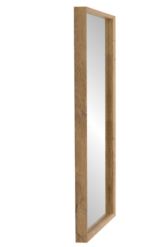 Lustro wiszące Profilmat 140x60 w ramie wąskiej kasetonowej kolor dąb grand z efektem głębi 1szt.