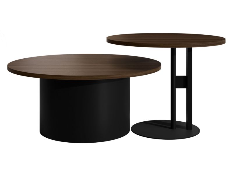 Stolik kawowy MIRJAN 24 Monar czarny + orzech franklin 1 szt.