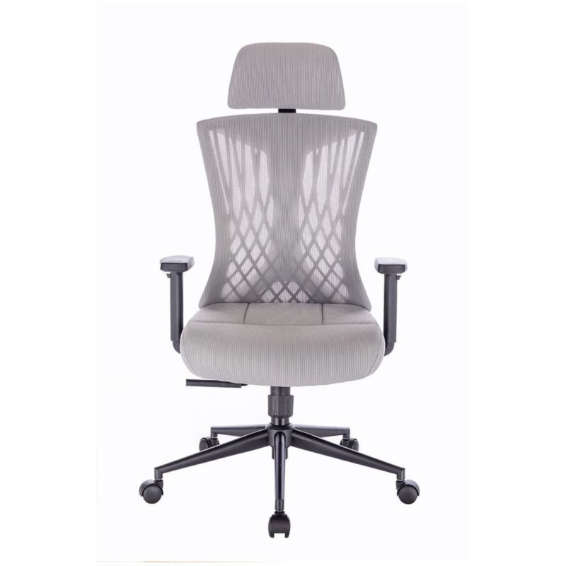 Fotel biurowy ergonomiczny Mirpol jasnoszary Avery 1szt.