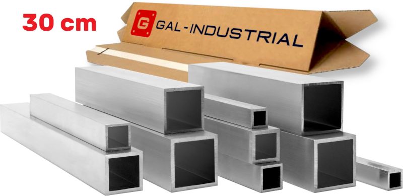 Profil Aluminiowy GAL-INDUSTRIAL 50x50x3 mm 30 cm Rura Kwadratowa Aluminium Na wymiar