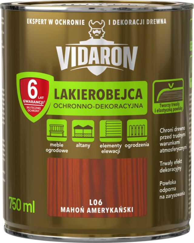 Lakierobejca Vidaron mahoń amerykański 0,75 l