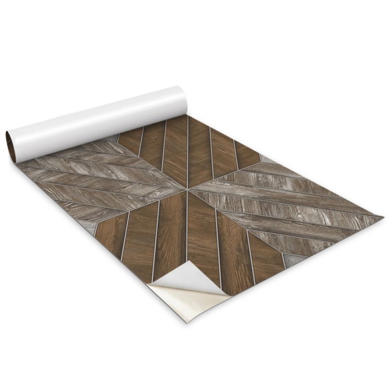 Okleina Meblowa Wallfluent 100x50 cm Drewniana szachownica Folia Na Meble I Szafki 1 rol.