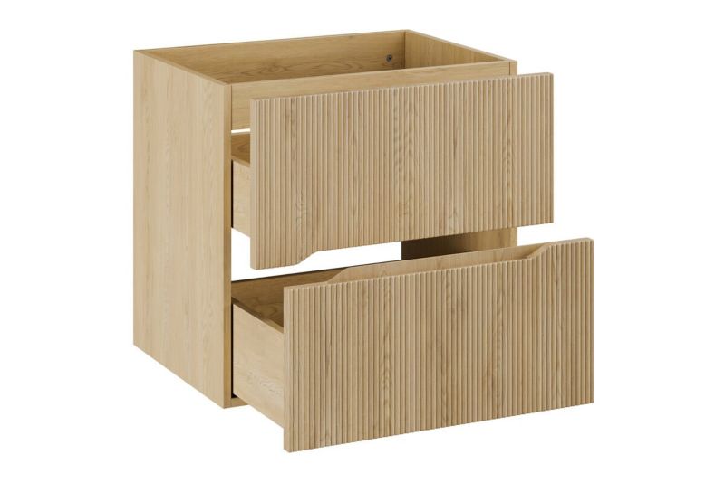 Szafka podumywalkowa Comad 60 cm Cremona dąb Nordic, wisząca, 2 szuflady, ciche domykanie, 1 szt.