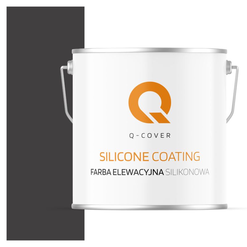 Farba Elewacyjna Silikonowa Fasadowa Q-Cover Czarny F268 5L