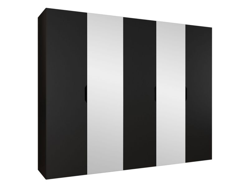 Szafa MIRJAN 24 Malaga 250 z lustrem czarny 1 szt.