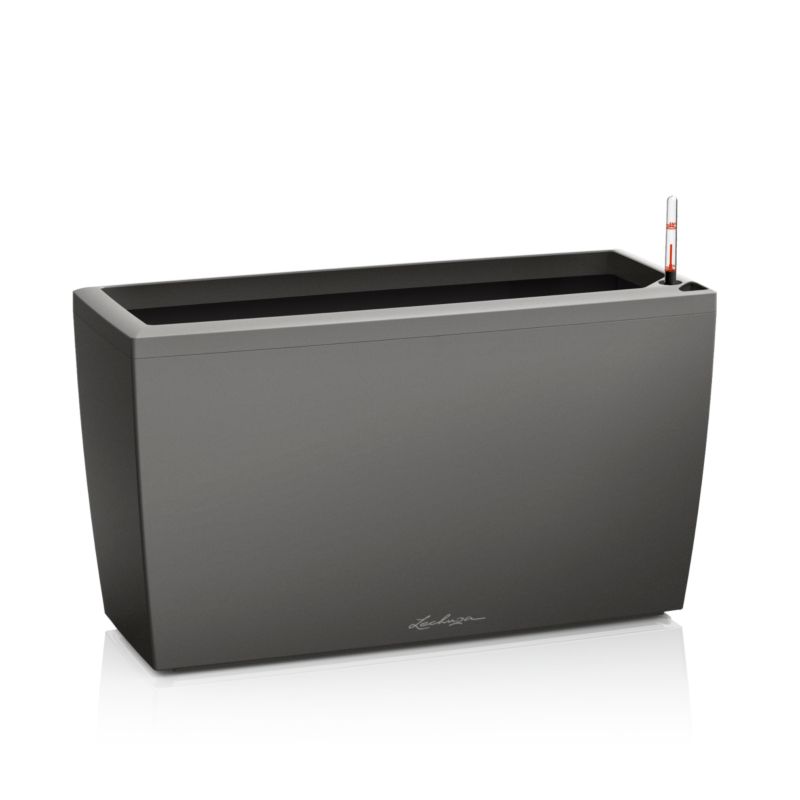 Doniczka Lechuza Do Domu Ogrodu CARARO 75/30/43 Antracyt Metalik 1 szt