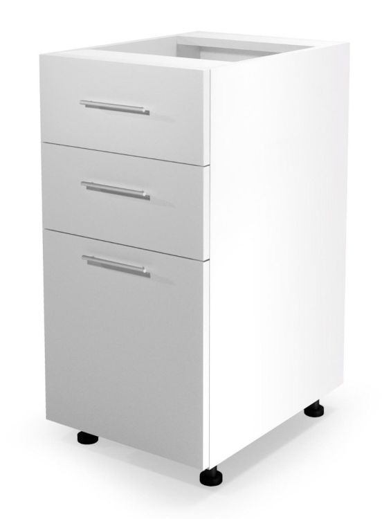 Szafka Halmar kuchenna stojąca 40 VENTO D3S-40/82 biały połysk 1 szt