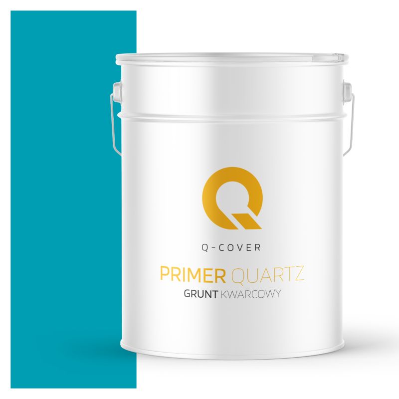 Grunt Kwarcowy pod Beton Architektoniczny Q-Cover Turkusowy Ciemny H1321 15KG