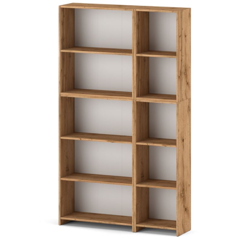 Regał Hurtownia-Mebli Półek 5 Pella 110 110cm Dąb Wotan 110x30x189 cm 1szt.