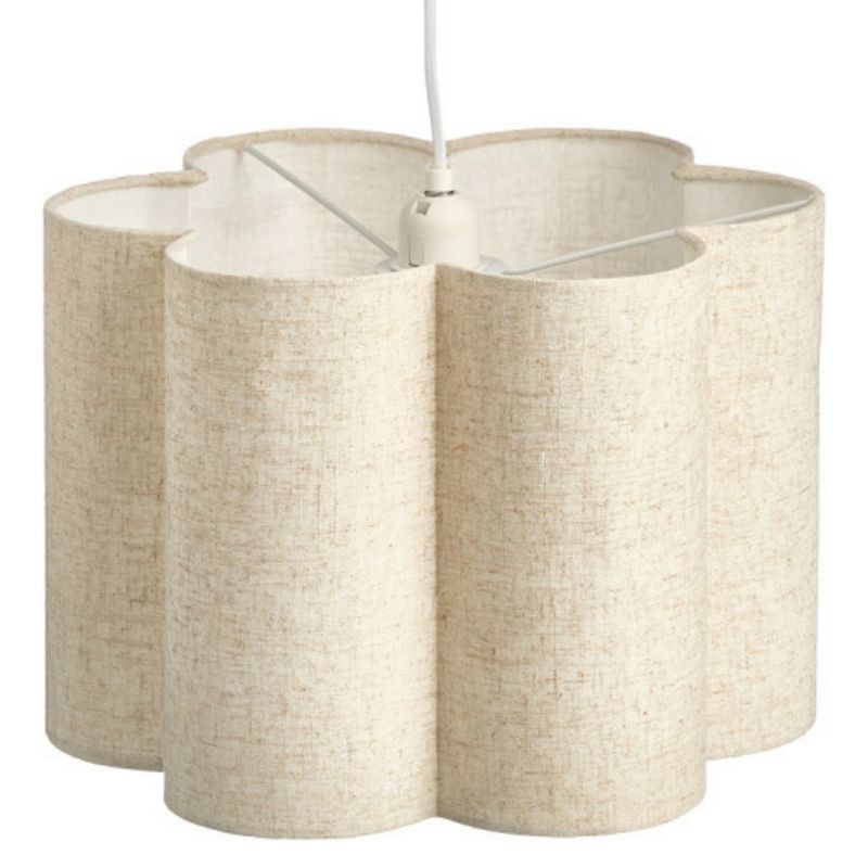 Lampa wisząca Giftdecor beżowa a la len 35x35x120 cm 1 szt.