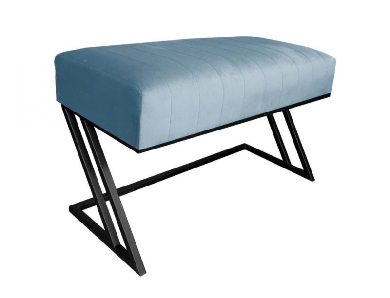 Ławka ROZALIA BL VELVET szara ATOS 1 szt.