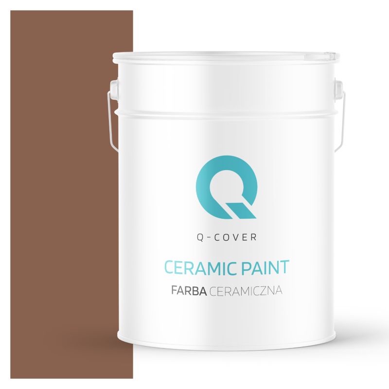 Farba Ceramiczna Do Ścian i Sufitów Q-Cover Czekoladowy H4515 Głęboki Mat 10L