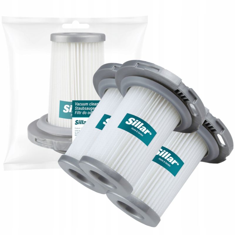 Filtr do odkurzacza, Sillar, zmywalny, do odkurzaczy pionowych, zamiennik do Rowenta Tefal X-Force, X-Combo, X-pert 6.6, 3szt