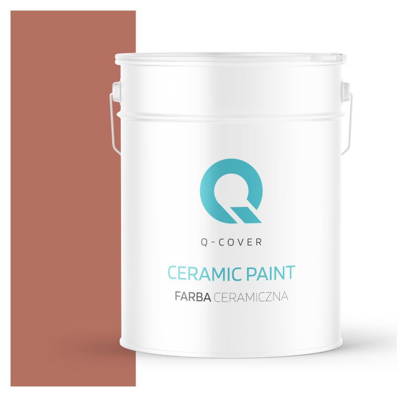 Farba Ceramiczna Do Ścian i Sufitów Q-Cover Ceglasty H4728 Głęboki Mat 10L