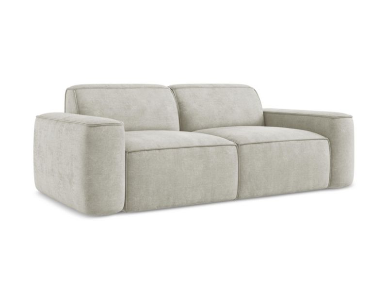 3-osobowa kanapa modułowa LaMiaSofa MELISSA z tkaniny szenilowej 204x102 cm perłowy 1 szt.