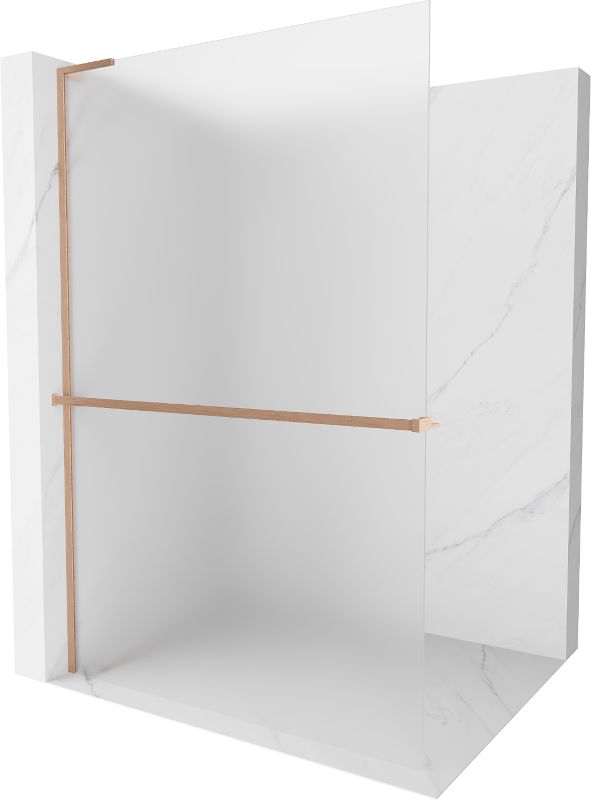 Ścianka prysznicowa walk-in Mexen Kioto+ L szron miedź szczotkowana 90x200 cm 800-090-123-65-30 1 szt.