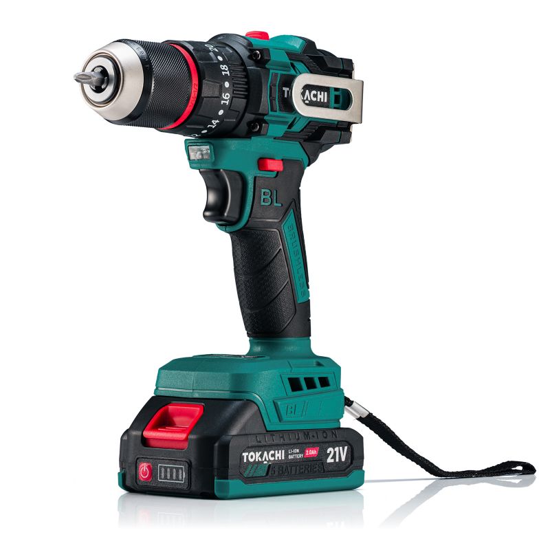 Wiertarko wkrętarka Tokachi akumulatorowa z udarem Torqueo BL 13 1 szt.