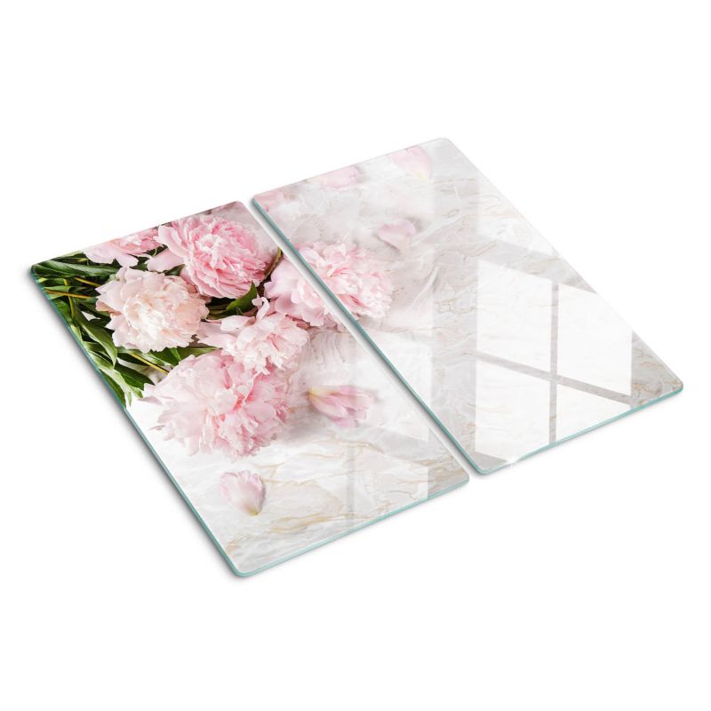 Deska szklana Tulup Piwonie 30x52 cm 2 szt.