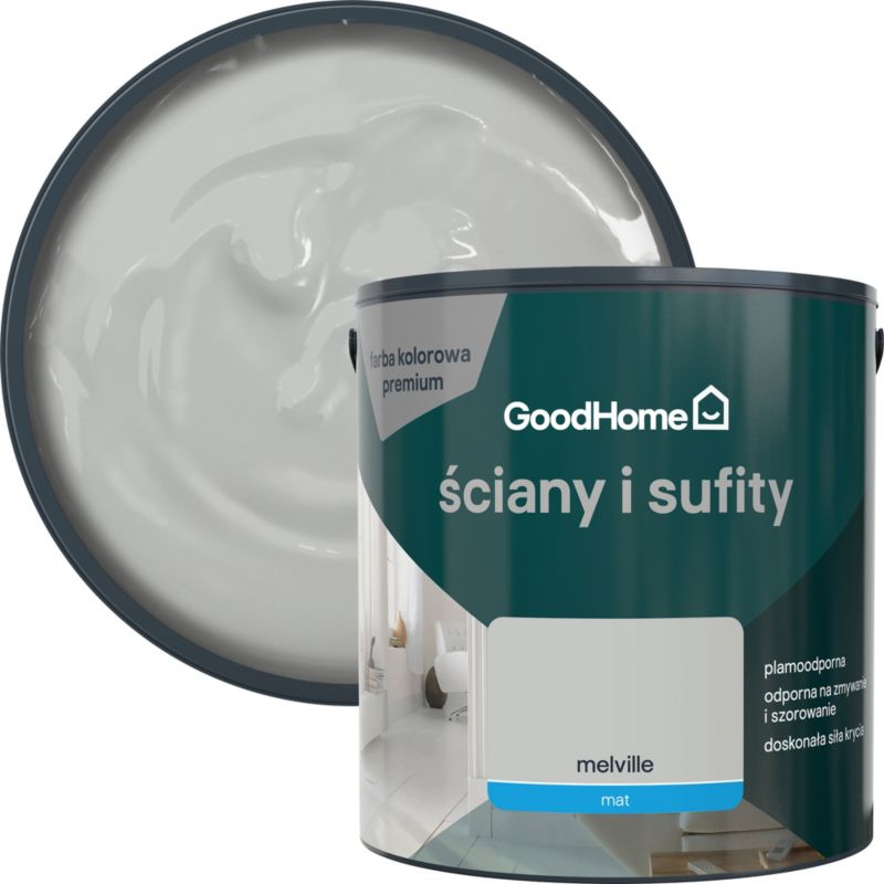 Farba plamoodporna GoodHome Premium Ściany i Sufity melville 2,5 l