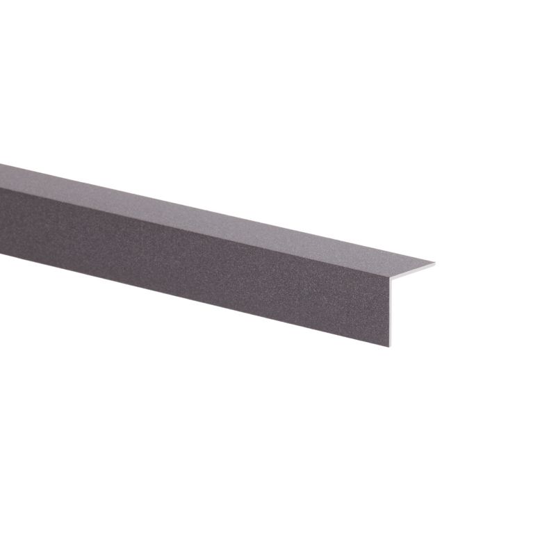 Kątownik aluminiowy 2600 x 20 x 20 x 1 mm antracyt
