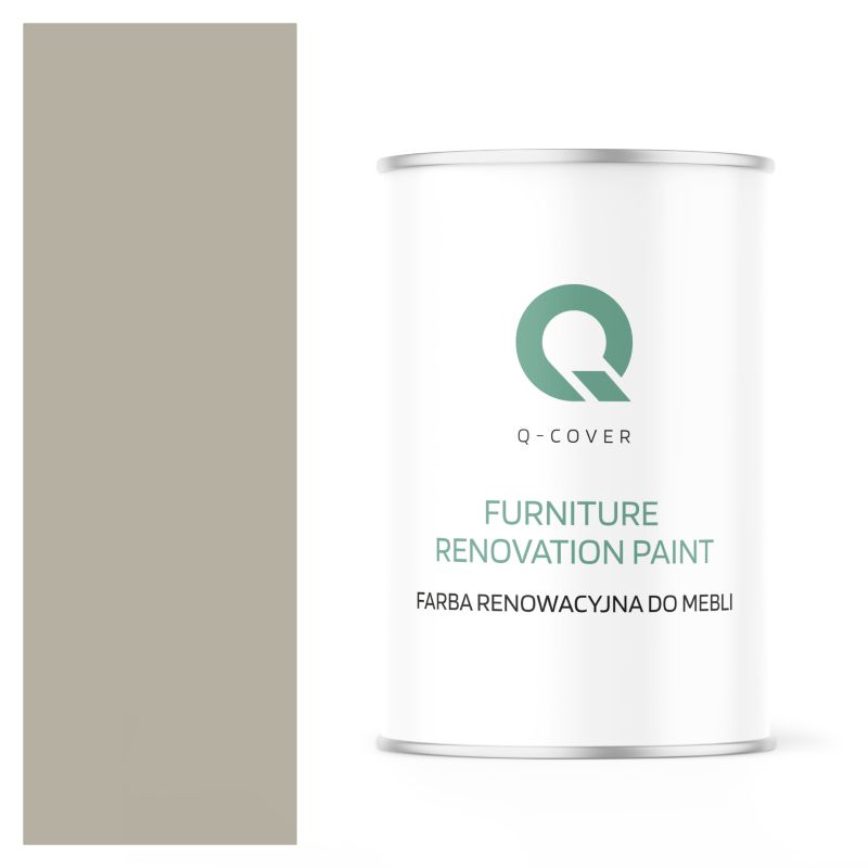 Farba Renowacyjna do Mebli Q-Cover Szary beżowy RAL7032 Satyna 1L